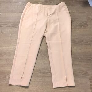 Adrianna Papell blush pink trousers size 12